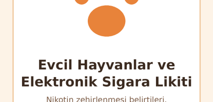Kedi ve Köpekler İçin Elektronik Sigara Likiti Tehlikesi: Nikotin Zehirlenmesi ve İlk Yardım
