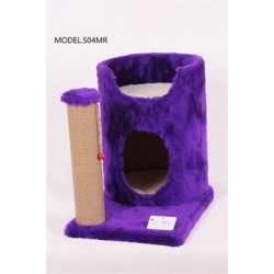 Cat Hause S04 Oval Yuvalı Kedi Tırmalama Mor 47 Cm