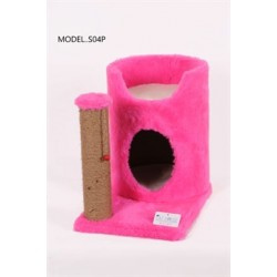 Cat Hause S04 Oval Yuvalı Kedi Tırmalama Pembe 47 Cm