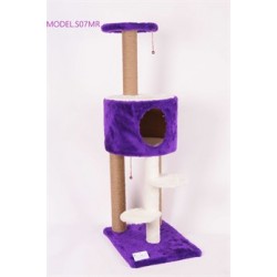 Cat Hause S07 Üst Oval Merdivenli Kedi Tırmalama Mor 128 Cm