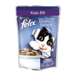 Felix Kuzu Etli Yetişkin Kedi Konservesi 100 Gr