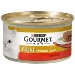 Gourmet Gold Savoury Cake Sığır Etli Kedi Konservesi 85 gr