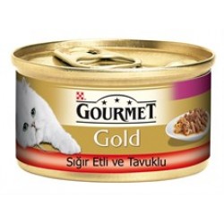 Gourmet Gold Sığır Etli ve Tavuklu Konserve 85 gr