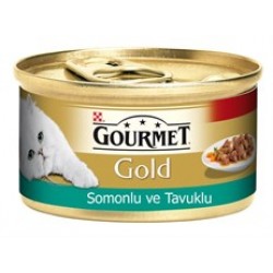 Gourmet Gold Somon ve Tavuklu Konserve 85 gr