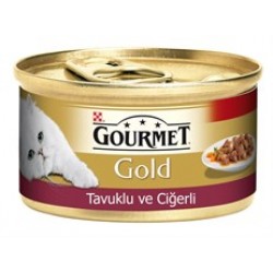 Gourmet Gold Tavuk ve Ciğerli Konserve 85 gr