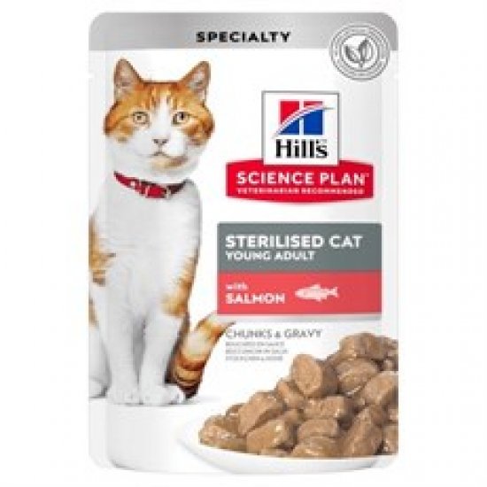 Hills Sterilised Somonlu Pouch Kısırlaştırılmış Kedi Konservesi 85 Gr