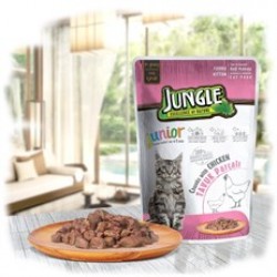 Jungle Pouch Yavru Kedi Tavuklu Yaş Mama 100 Gr