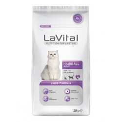 Lavital Hairball Kuzu Etli Yetişkin Kedi Maması 1,5 Kg