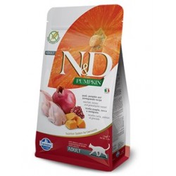 N&D Balkabaklı Bıldırcın ve Narlı Yetişkin Kedi Maması 1.5 Kg