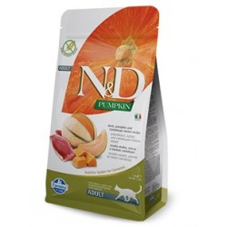 N&D Balkabaklı Ördek ve Kavunlu Yetişkin Kedi Maması 1.5 Kg