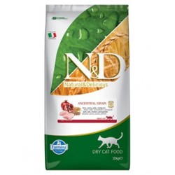 N&D Düşük Tahıllı Tavuk ve Narlı Yetişkin Kedi Maması 10 Kg