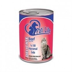 Pati Life Sığır Etli Yetişkin Kedi Konserversi 400 Gr