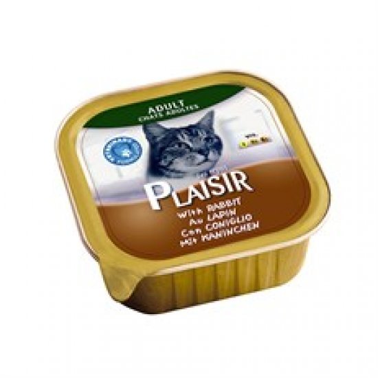 Plaisir Tavşanlı Pate Kedi Konservesi 100 Gr