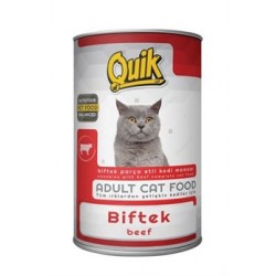 Quik Kedi Konservesi Biftekli 415 gr