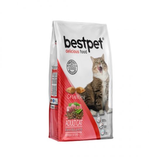 Bestpet Ödüllü Kuzu ve Dana Etli Yetişkin Kedi Maması 1 kg