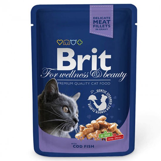 Brit Premium CodFish Morina Balığı Kedi Yaş Maması 100 Gr