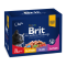 Brit Premium Pouch Biftek, Tavuk ve Balıklı Çeşitler 12X100 Gr