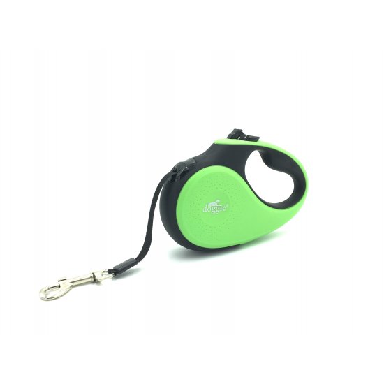 Doggie Soft Seri Otomatik Makaralı Gezdirme Tasması 15 kg / 5 M Yeşil